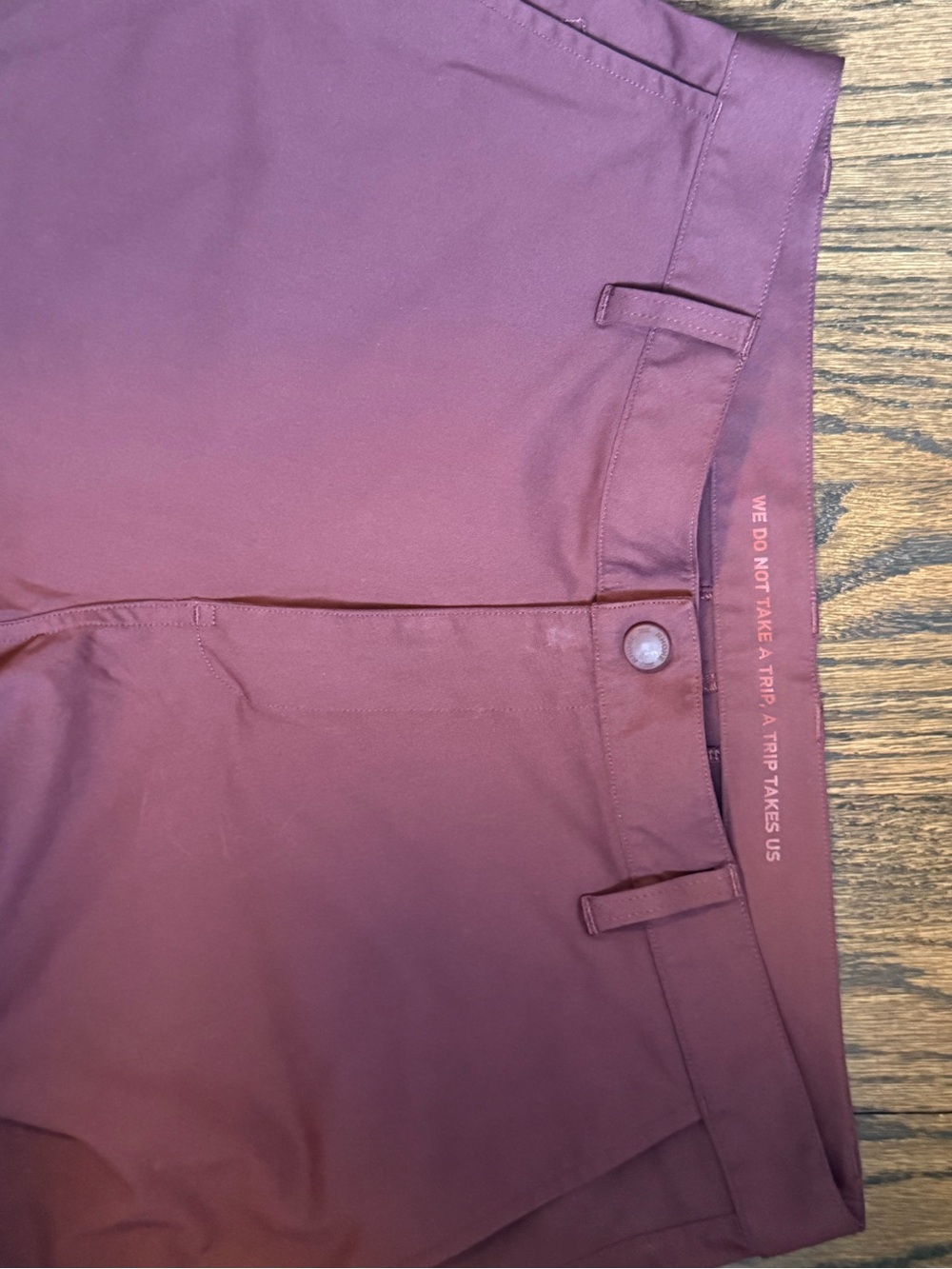 RHONE Men's Slim Chinos in Plum - Picture 2 of 4